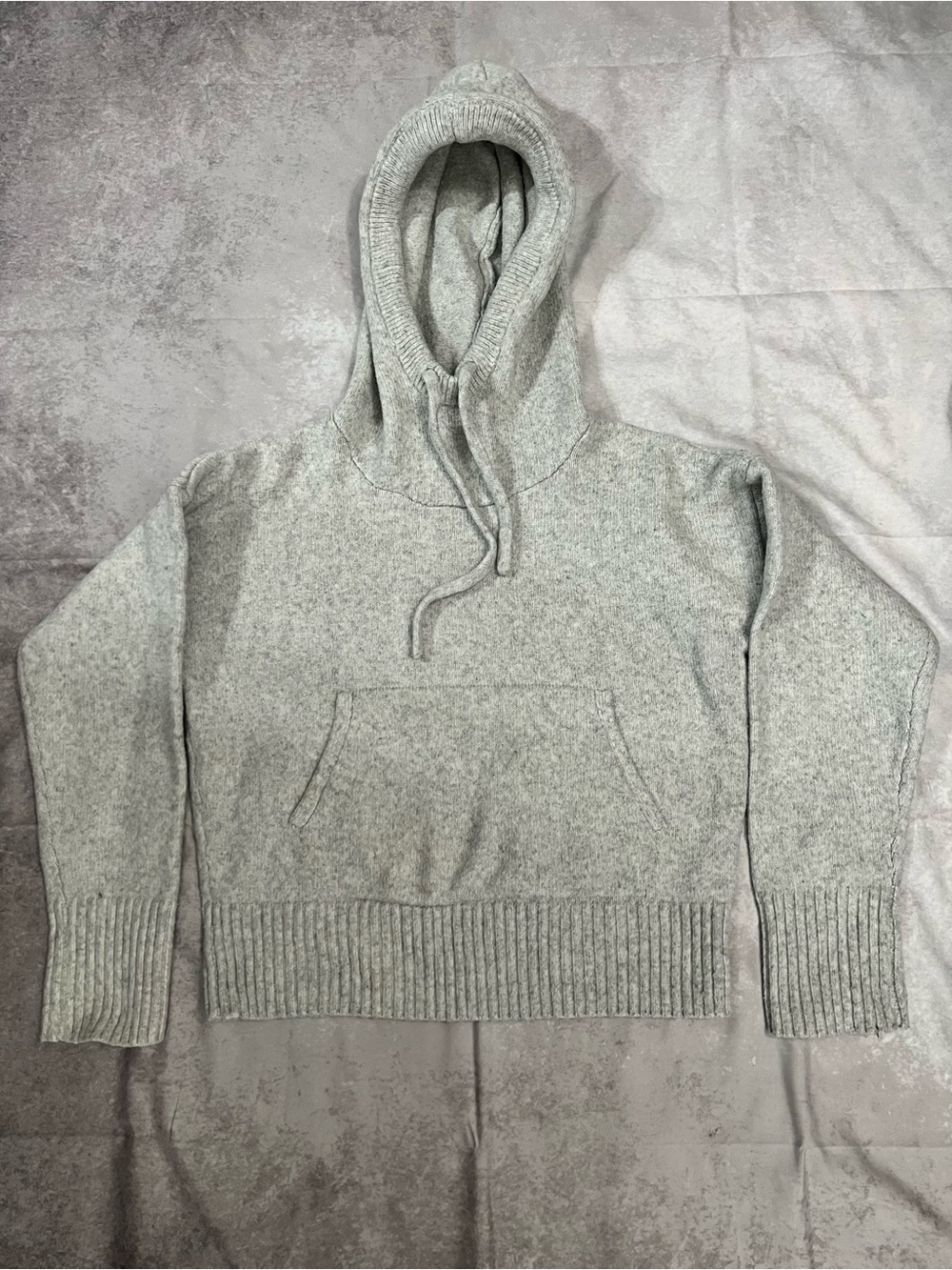 CALIA by Carrie Underwood Light Gray cropped Hooded Sweatshirt